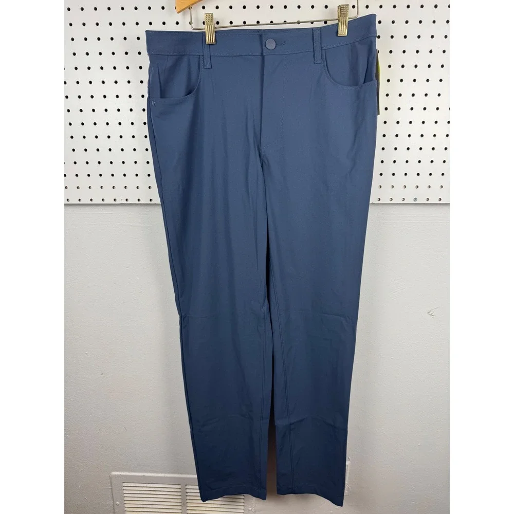 All in Motion Mens Golf Pants Blue 32x32 Recycled Stretch Performance‎ Trousers